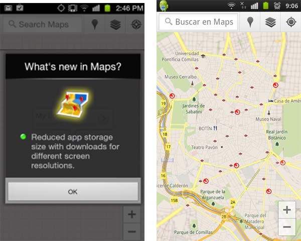 Google mejora Maps y las búsquedas en Android