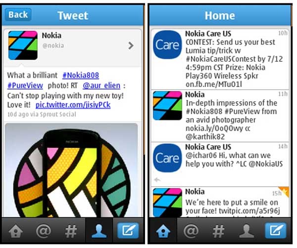 Lanzan aplicación oficial de Twitter para Symbian S40