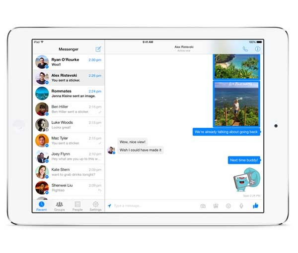 Facebook Messenger para iPad es casi una realidad