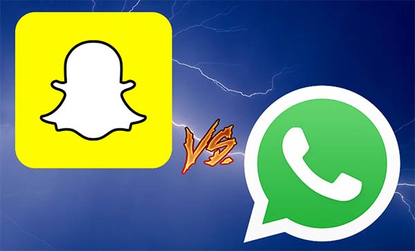 snapchat whatsapp diferencias
