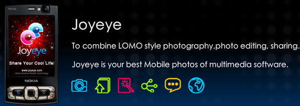 Joyeye, aplicación de fotografí­a lomográfica para móviles Nokia