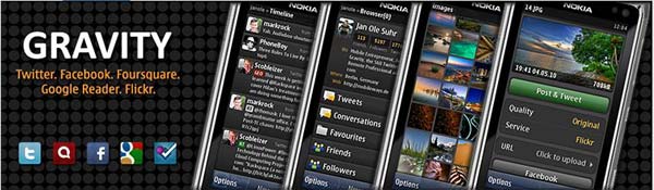 Gravity, gestiona tus redes sociales desde tu móvil Nokia 1