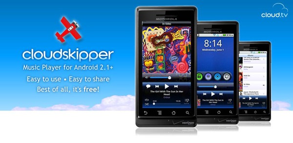 Cloudskipper Music Player, un reproductor de música con pantalla de bloqueo para Android 1