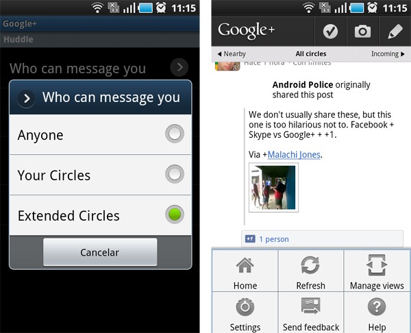 Google+, Google actualiza la aplicación para móviles de su red social 2