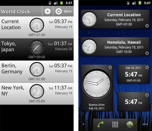 Perfect World Clock, conoce la hora de cualquier parte del mundo con esta aplicación para Android 2