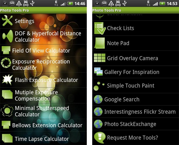 Photo Tools, un buen conjunto de herramientas para fotógrafos con móvil Android 2