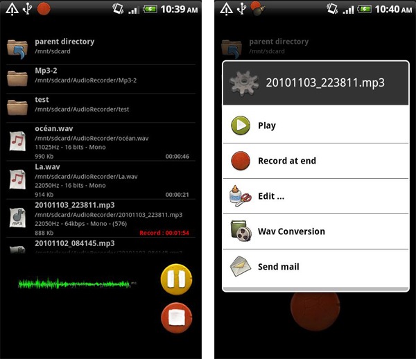 RecForge Free - Audio Recorder, transforma tu móvil Android en una grabadora de sonidos 1