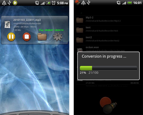 RecForge Free - Audio Recorder, transforma tu móvil Android en una grabadora de sonidos 2
