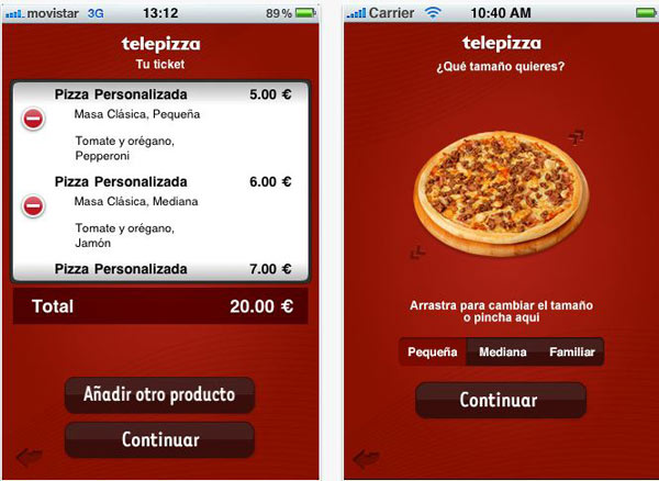 Telepizza, encarga una pizza en cualquier lugar desde el móvil 1