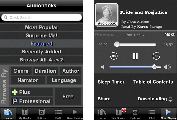 Audiobooks, escucha libros a través de tu teléfono móvil 2