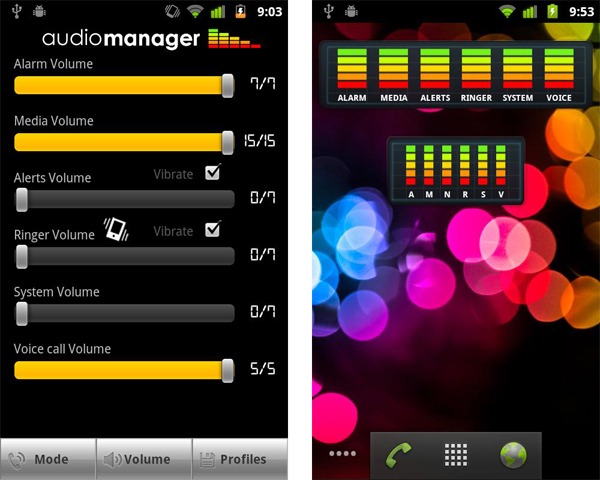 AudioManager Widget, controla fácilmente el volumen de tu móvil Android con esta aplicación 2