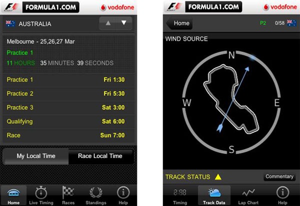 Formula1.com 2011, el resultado de las carreras en tu móvil 1