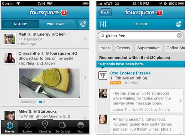 Las imágenes de tus contactos de Foursquare en un vistazo