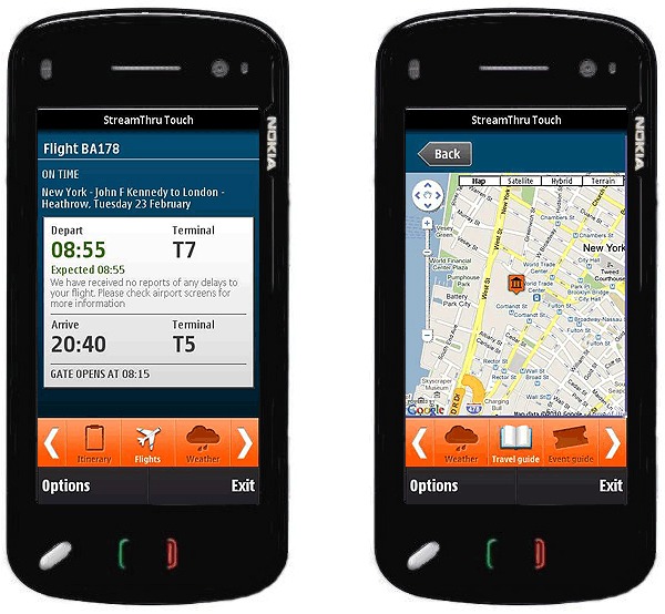 StreamThru, un asistente de viajes de bolsillo para móviles iPhone y Nokia 2