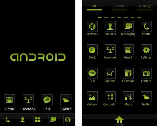 C.Black Theme GO Launcher EX, tu Android en estilo clásico 2
