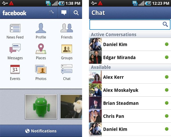 Facebook 1.7, nueva actualización para dispositivos Android 2
