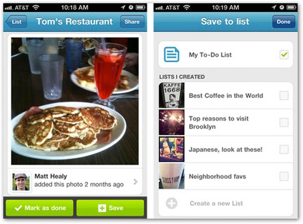 Foursquare 3.5, crea, comparte y utiliza listas de lugares 3