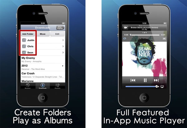 Free Music Download, descarga música gratis en iPhone y iPad 2