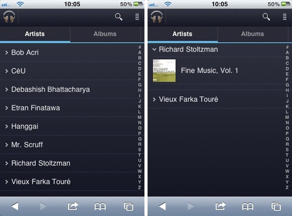 Google Music, disponible para iPhone a través de Internet 2