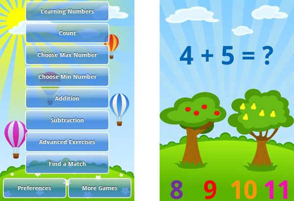 Kids Numbers and Math Lite, enseña matemáticas con Android 2