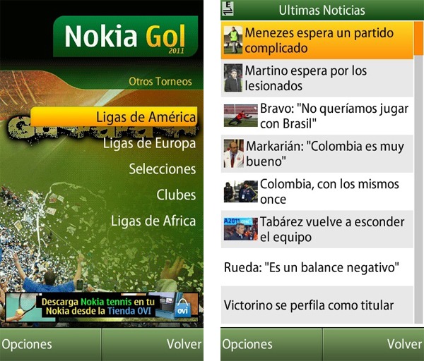 Nokia Gol 2011, todo el fútbol en tu móvil Nokia 2