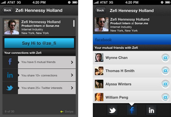 Sonar, encuentra nuevos amigos con esta app para iPhone 2