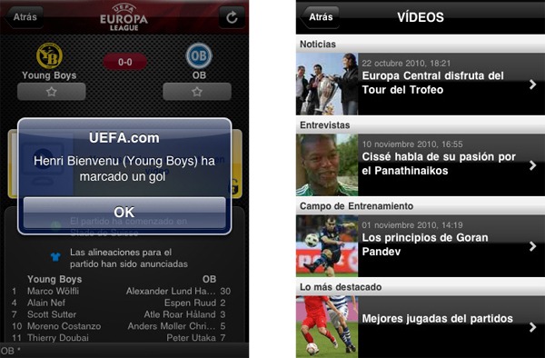Edición completa UEFA.com, todos los resultado en tu móvil 2