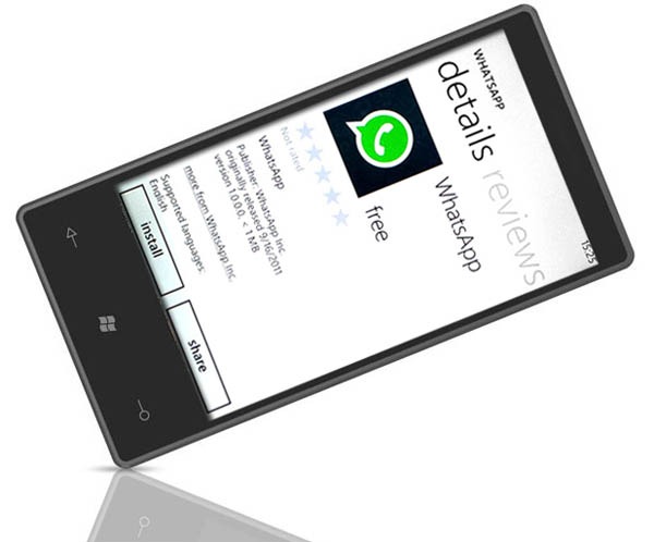WhatsApp, ya disponible para Windows Phone 7 Mango 1