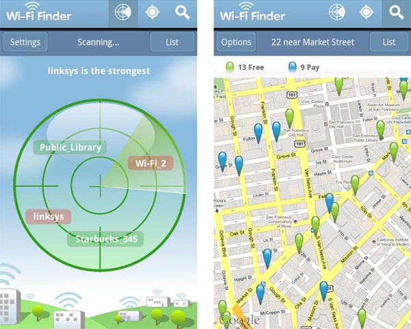 WiFi Finder, encuentra conexiones abiertas para tu Android 2