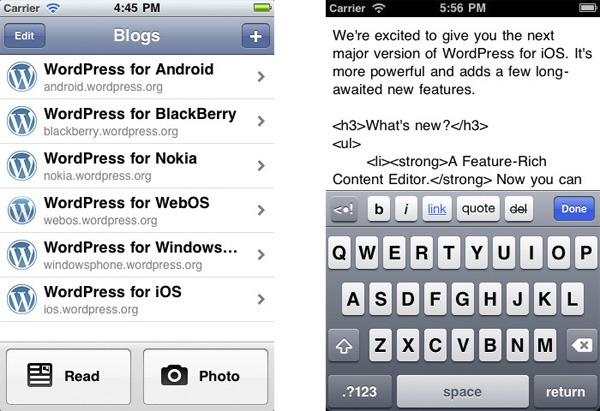 WordPress 2.9, edita tu blog fácilmente desde iPhone 2