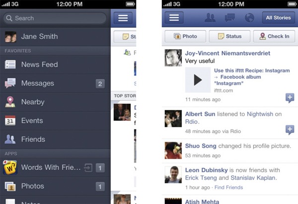 Facebook 4, ahora juega y comparte también desde tu iPhone 2