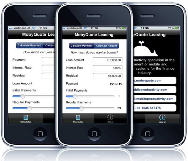 MobyQuote, una calculadora financiera para móviles 1