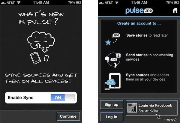 Pulse, ahora con sincronización de fuentes de noticias 2