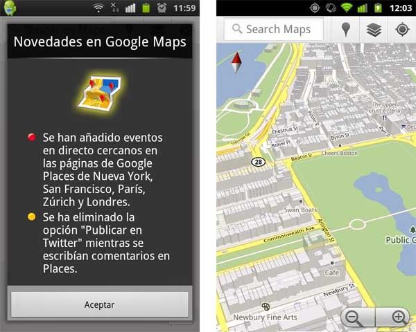 google maps 5.12 android