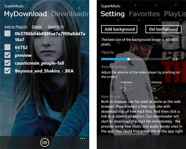 free music downloader Windows Phone 7
