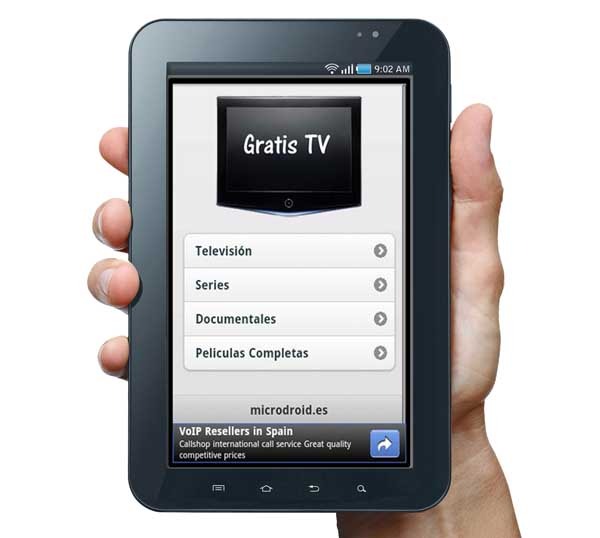 gratis tv tablet HD android