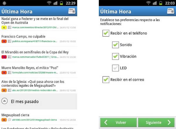 ultima hora android