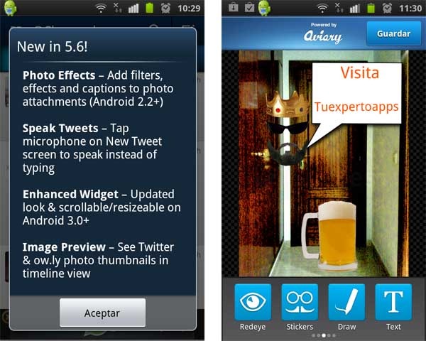 tweetcaster for twitter 5.6 Android