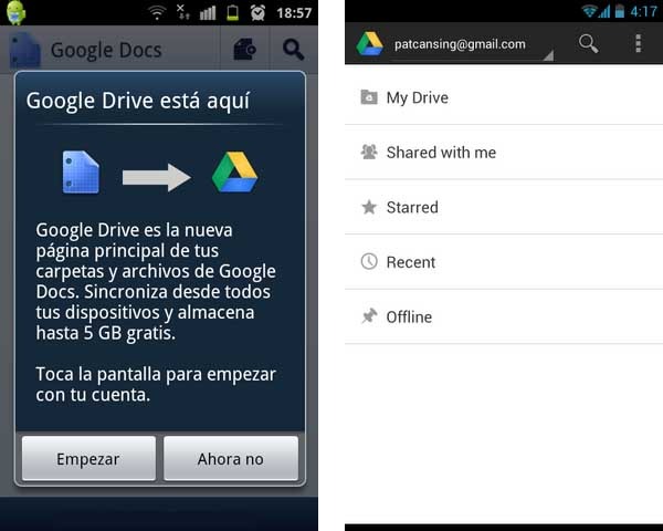 google drive Android
