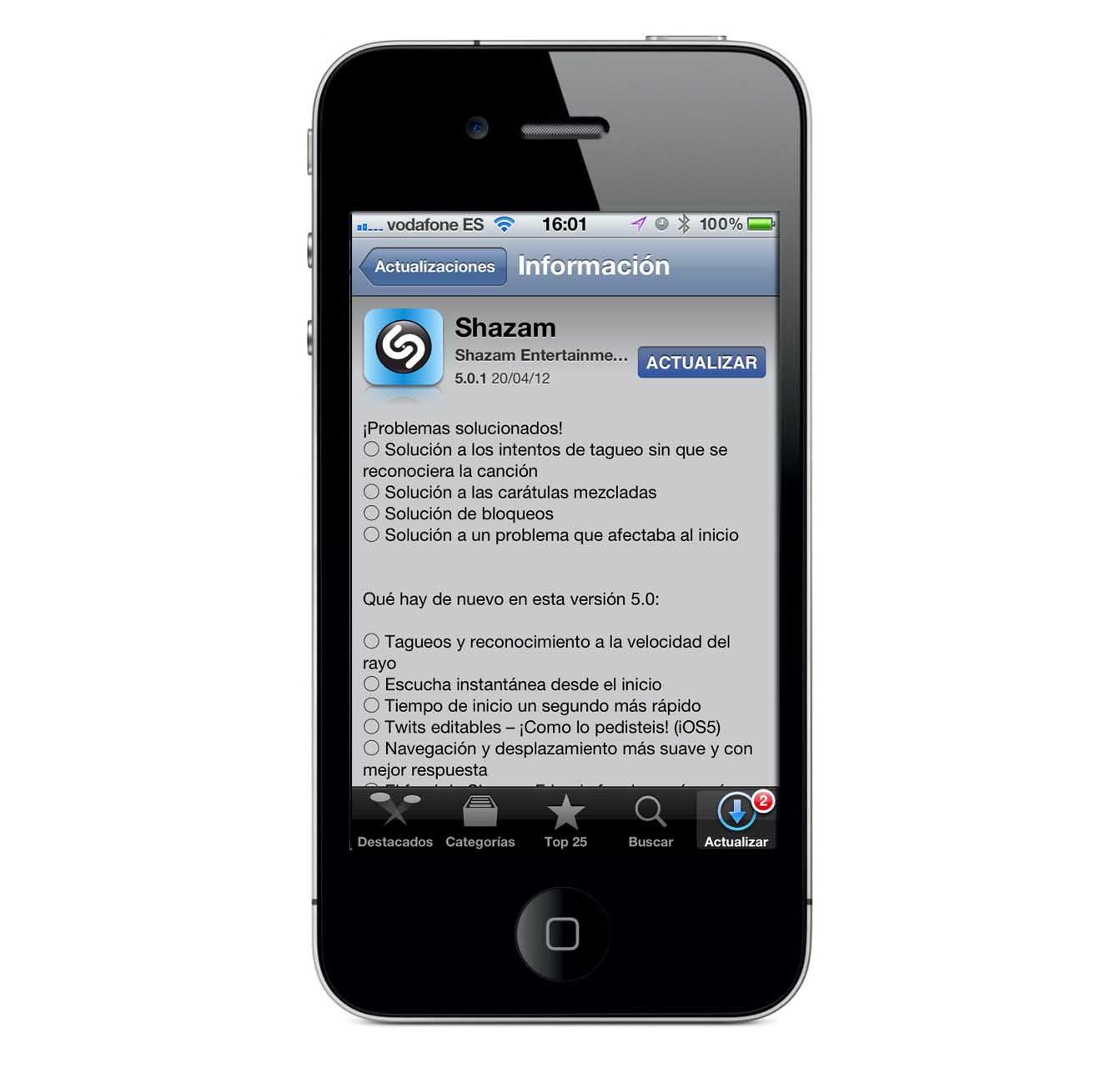 Shazam 5.0.1, ahora reconoce pelí­culas, series y anuncios