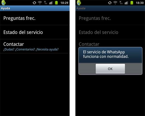 whatsapp fallo android