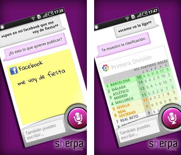comparativa siri vs sherpa