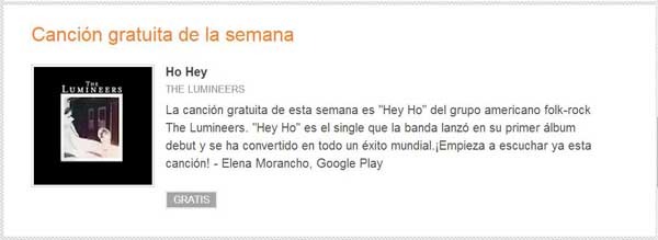 canción gratis google