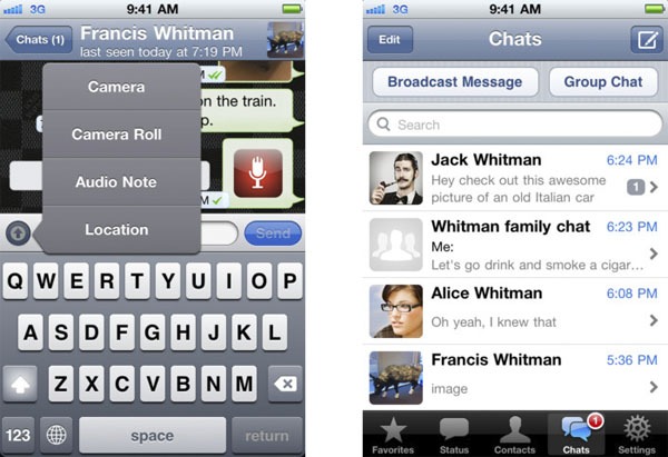 whatsapp iphone