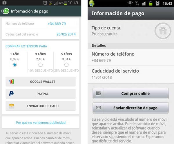 whatsapp descuentos
