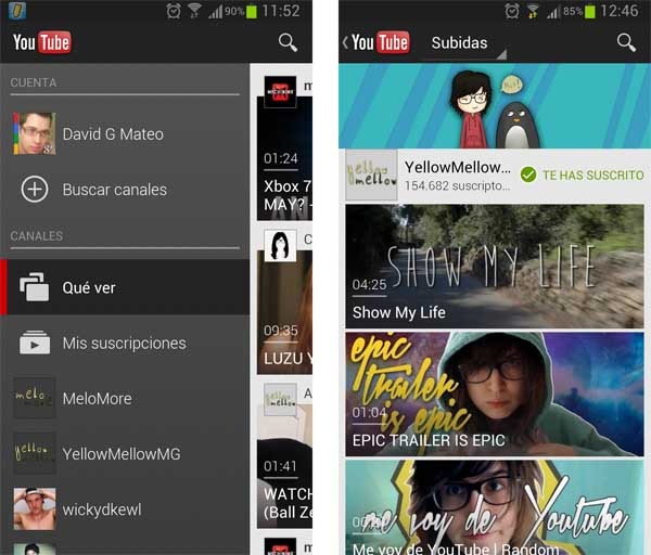 youtube suscripciones