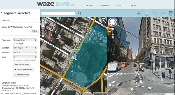 google maps waze