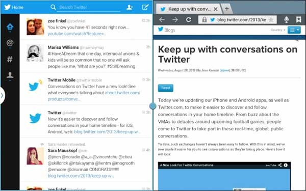 twitter tabletas samsung