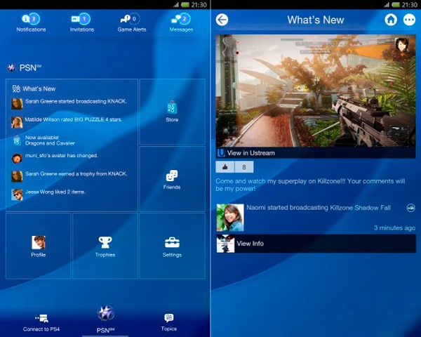 PS4 apps