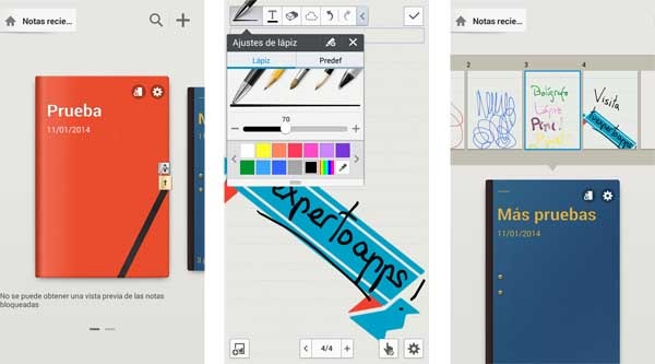 La app de notas S Note se actualiza para los Samsung Galaxy Note 3 s note actualizada
